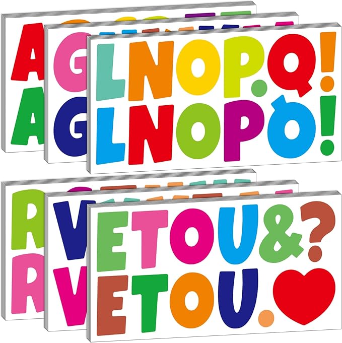 Bemeol 360 Pcs 30 Sheets Bulletin Board Letters 2.5 Inches Alphabet Stickers by Bemeol