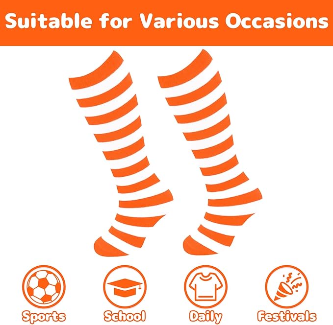 Olreco 1 Pack Toddler Kids Youth Soccer Socks Girls Boys Baseball Socks Youth Knee High Softball Football Accessories Cotton