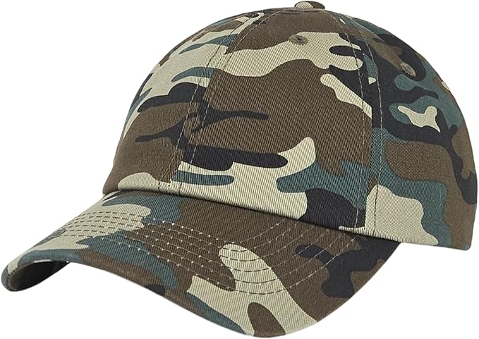 Classic Dad Hat Cotton, Low-Profile Plain Baseball Cap, Adjustable, Breathable and Packable