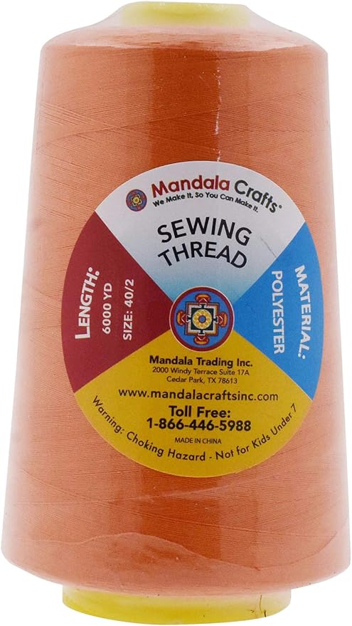 Mandala Crafts 4 Pack of Serger Threads Cones Spools - Image 3