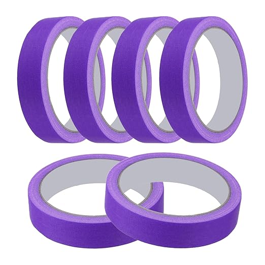 MECCANIXITY Masking Tape 0.8 Inch x 21 Yard Painter's Tape Purple Paint Tapes by MECCANIXITY