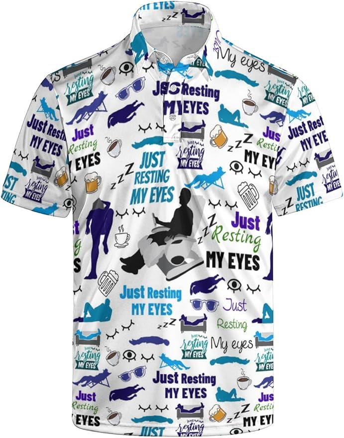 Mens Golf Shirts Golf Polo Shirts for Men Short Sleeve Polo Shirts Golf Gifts