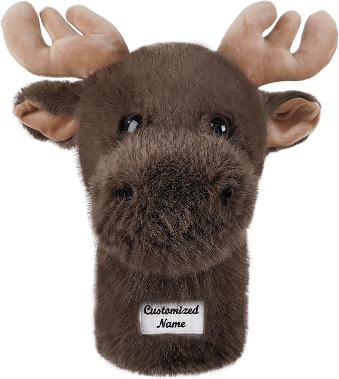 mytag Funny Golf Club Head Covers, Animal Plush Driver Headcover, Golf Headcover Fits Standard 460cc Driver Head