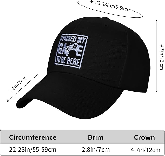 Embroidered Baseball Cap for Women Men Adjustable Baseball Hat Black Baseball Cap Trucker Hat