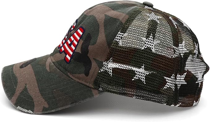 4th of July Hat 250 Anniversary USA Hat American Flag Trucker hat for Women Men Fourth of July Patriotic Eagles Hat