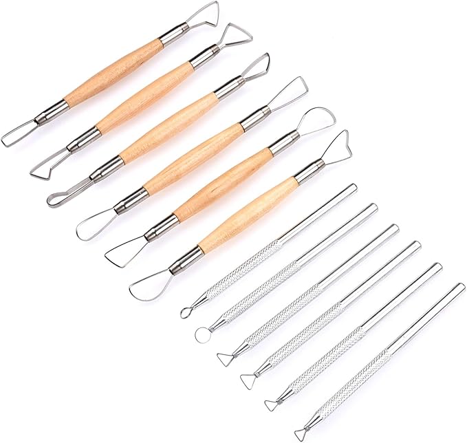 Meuxan Ceramic Pottery & Clay Ribbon Sculpting Tool Kit by Meuxan