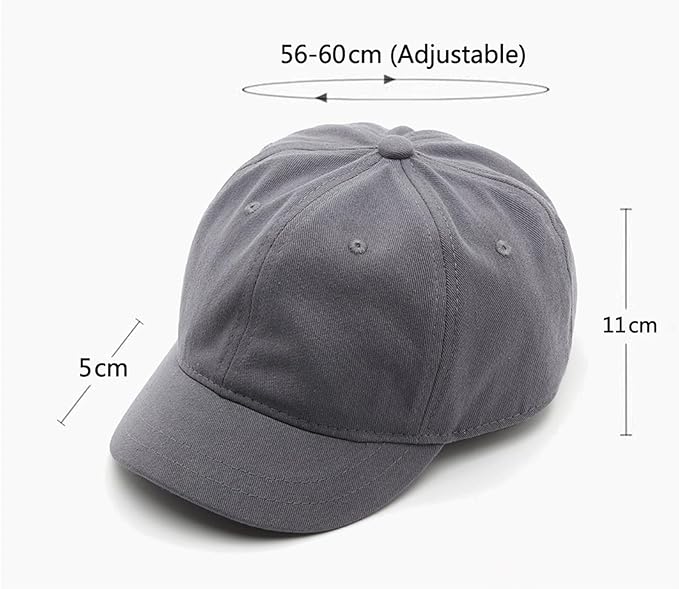 Short Brim Unconstructed Soft Cotton Plain Baseball Cap Adjustable Washed Low Profile Dad Hat for Men Women