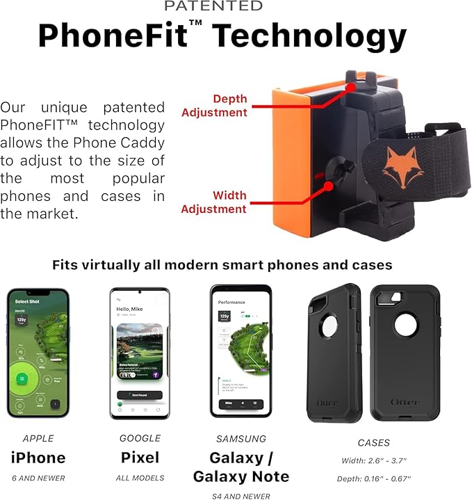 DESERT FOX GOLF Phone Caddy - Officially Licensed Collegiate Golf Gift for Alumni, Students, & Serious Golfers
