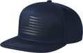 UALON Baseball Cap, Snapback Trucker Hat for Men & Women with American Flag and Adjustable, Breathable Mesh, Flat Bill Hats