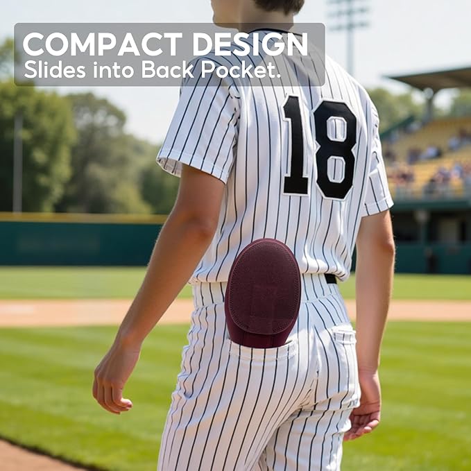 Baseball Sliding Mitt, Youth Ages 6-12 & Teens Adults 12+, Sliding Glove Hand Guard for Baserunning, Hard Shell Ambidextrous Left/Right, Baseball/Softball Compatible, Drip Style