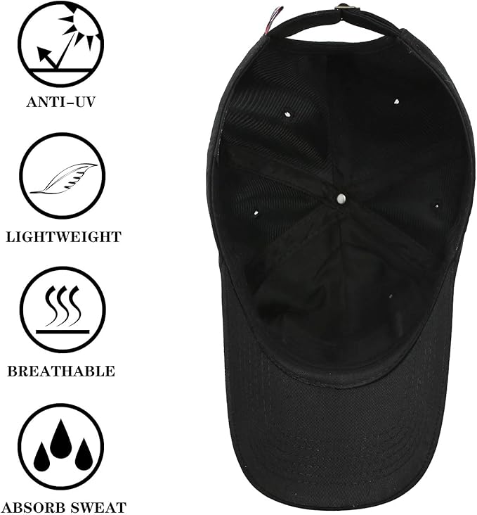 IIN American Flag Baseball Cap for Men Women Low Profile USA Army Tactical Operator Military Plain Dad Hat