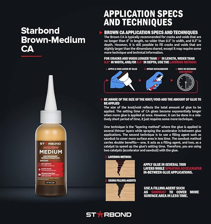 Premium Grade Cyanoacrylate Super Glue by STARBOND - 16 OZ Complete Refill KIT - Image 7
