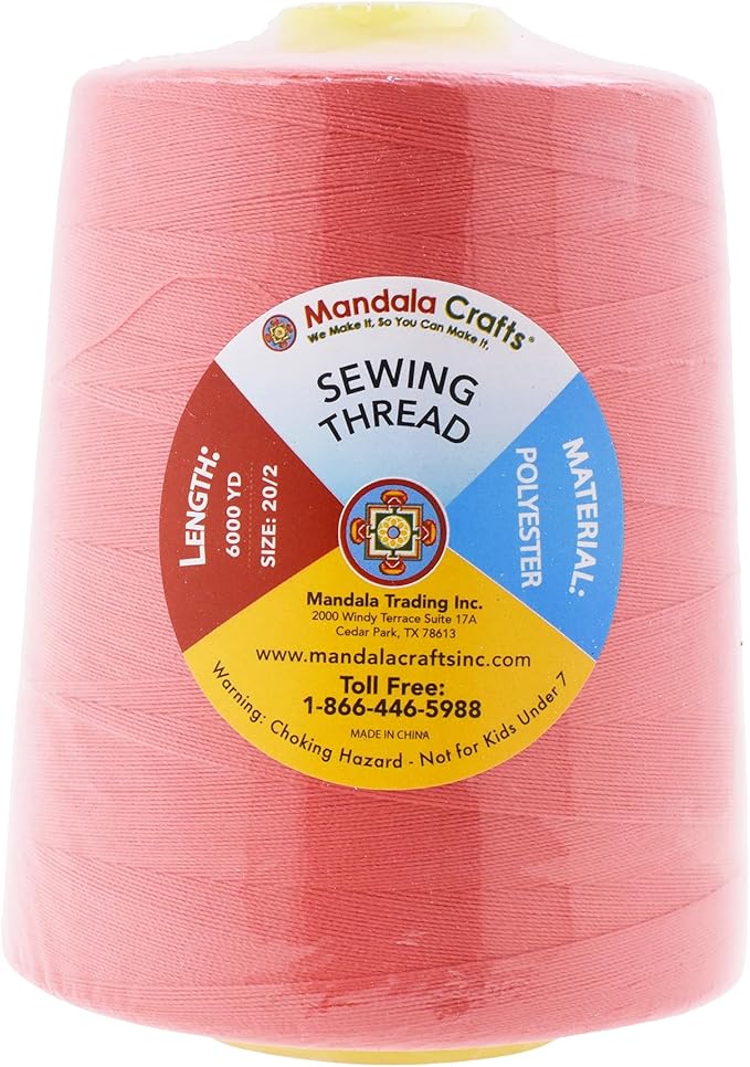 Mandala Crafts 4 Pack of Serger Threads Cones Spools - Image 3