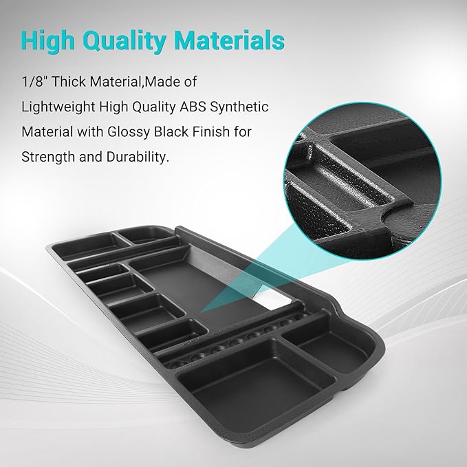 10L0L Golf Cart Under Seat Storage Tray Fits EZGO TXT, RXV, Club Car DS, Club Car Precedent, Yamaha G29, Electric Vehicle with Original Trojan Battery Underseat Organizer Container Holder Plate