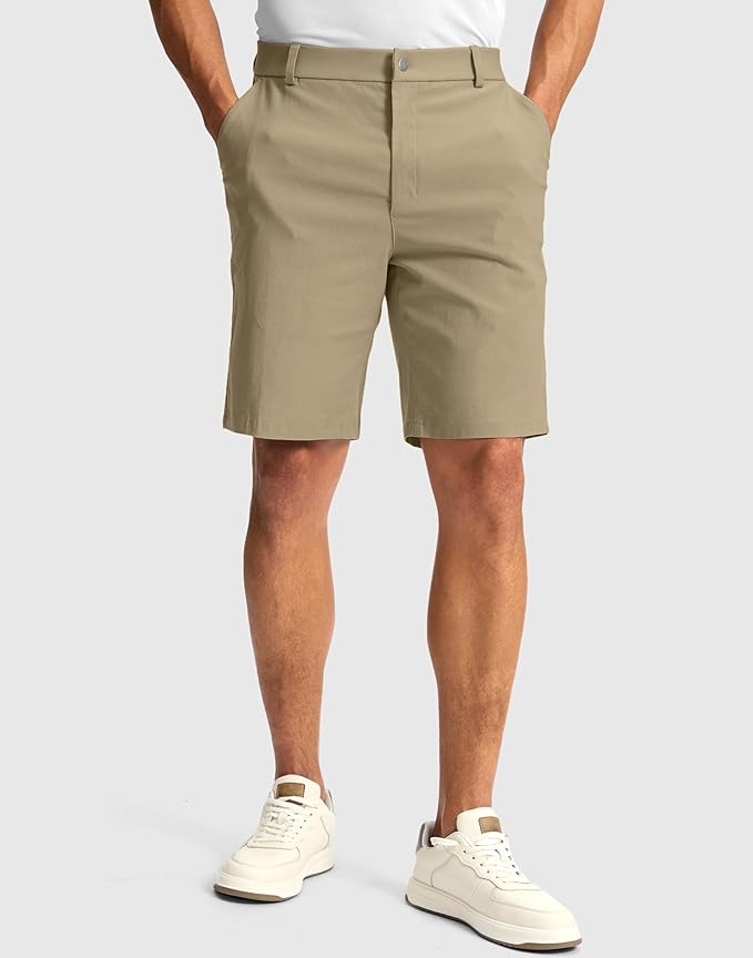 G Gradual Men's Golf Dress Shorts 5"/ 7"/ 9" Stretch Casual Work Flat Front Shorts for Men with 3 Pockets Quick Dry