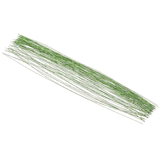 PATIKIL 28 Gauge 16" Floral Stem Wire, Light Green by PATIKIL