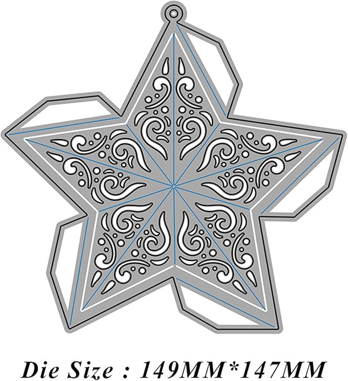 Metal Cutting Dies DIY Merry Christams Embossing Stencil Template Scrapbooking - Image 6