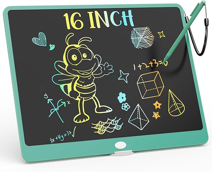KOKODI LCD Writing Tablet, 16 Inch Colorful Toddler Doodle Board Drawing Tablet by WhereKidsLearnThroughPlay
