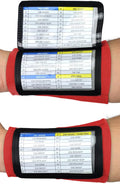 Sports Unlimited Youth Triple Wrist Coach, Football Wristbands for Plays, Baseball Wristbands, QB Arm Bands