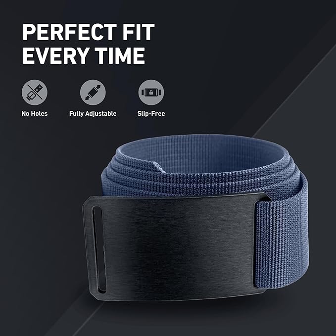 GRIP6 Classic Belt - 1.5-Inch Adjustable Nylon Belts - Versatile Lifestyle and Tactical Belt for Men and Women