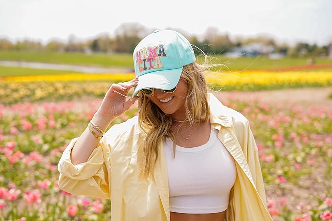 Funky Junque Distressed Vintage Baseball Cap - Embroidered Patch Women's Hat - Holiday, Lifestyle & Patriotic Designs