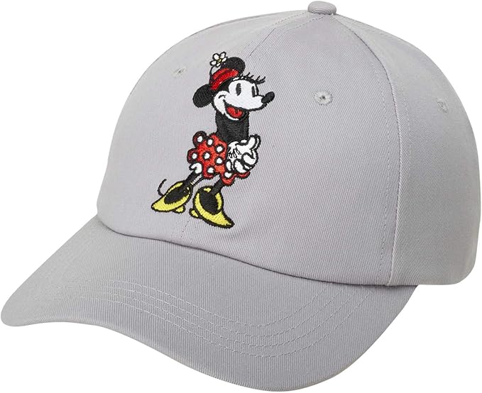 Disney Women's Baseball Cap, Minnie Mouse Adjustable Hat for Adult