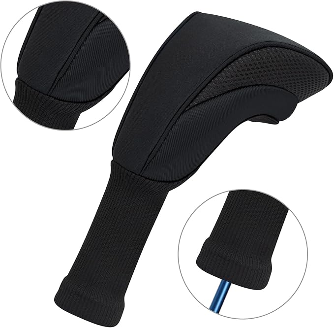 Wood Headcover Golf Club Covers Driver Headcovers Nylon Head Covers Designed to Fit All Woods - 3/4/5/6 Pack/Set Golf Accessories Suitable for Men and Women