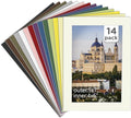 Egofine 14 Packs Picture Frame Mats, 5x7 Picture Mats by Egofine