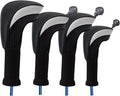 Wood Headcover Golf Club Covers Driver Headcovers Nylon Head Covers Designed to Fit All Woods - 3/4/5/6 Pack/Set Golf Accessories Suitable for Men and Women