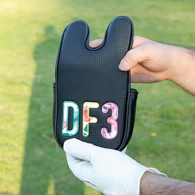 Golf Club Covers White Lucky Clover Golf Head Covers Driver Covers Fariway Wood Headcover Hybrid Covers Leather Golf Headcover with Number Tag for All Brand