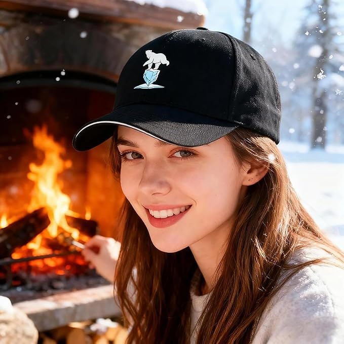 Embroidered Baseball Cap for Men Women, Breathable Cotton Adjustable Hat, Various Patterns for Casual Daily Outfits
