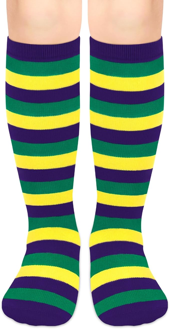 Olreco 1 Pack Toddler Kids Youth Soccer Socks Girls Boys Baseball Socks Youth Knee High Softball Football Accessories Cotton