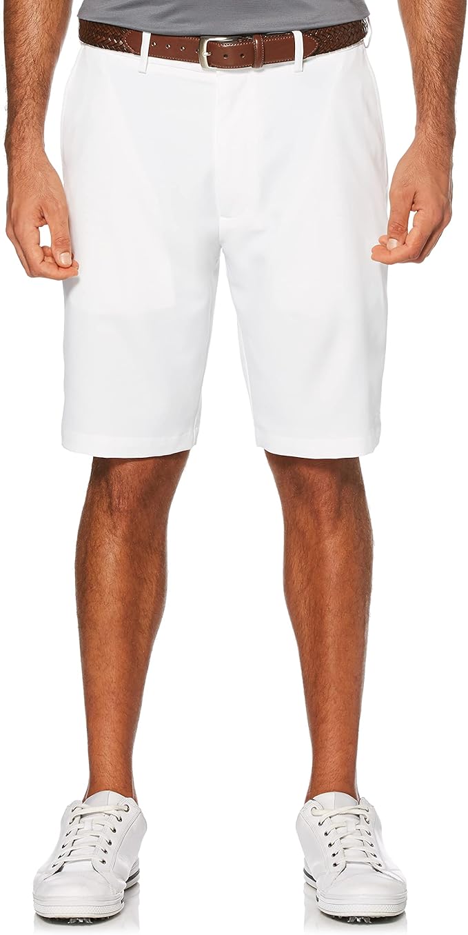 PGA Tour Men's 9" Golf Shorts with Expandable Waistband, Flat Front, Moisture-Wicking, Sun Protection, Stretch, Lightweight