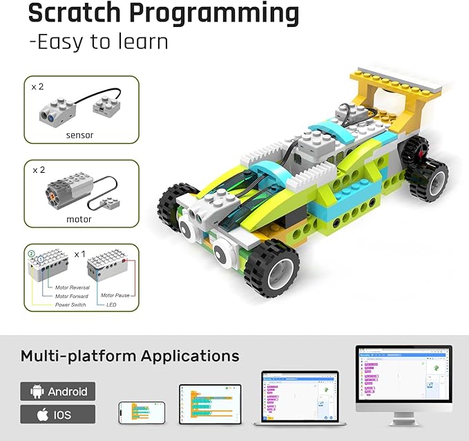 Coding Robot Kit for Kids Ages 6+, 200+ in 1 APP Control Dinosaur Robot Toy - Image 4