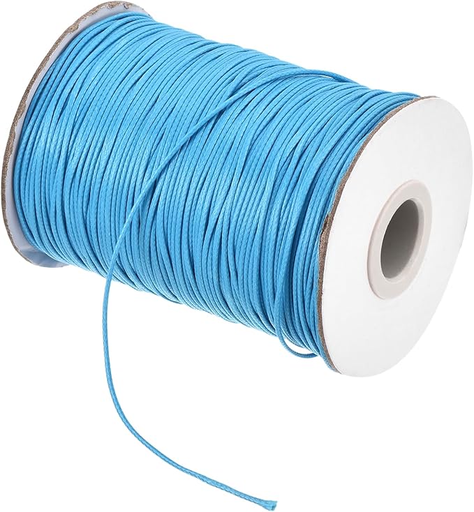 MECCANIXITY Waxed Cord 0.8mm Waxed Polyester Cord 175 Yard Wax String by MECCANIXITY