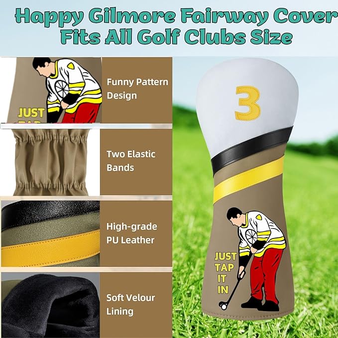 Funny Golf Putter Headcover, Perfect Golf Gift for Men and Women, Golf Accessories for Golfers