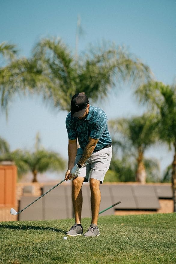BRIMZ Golf Performance Hat - Tee Holder & Magnetic Ball Marker - Breathable, Sweat & Water Resistant Golfing Snapback Hat