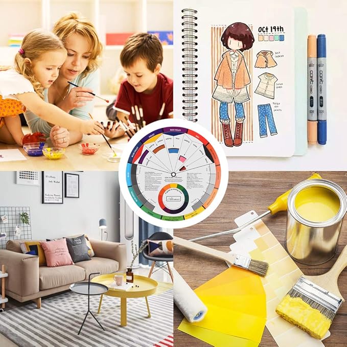 JimKing Creative Color Wheel, Paint Mixing Learning Guide, Art Class Teaching - Image 5