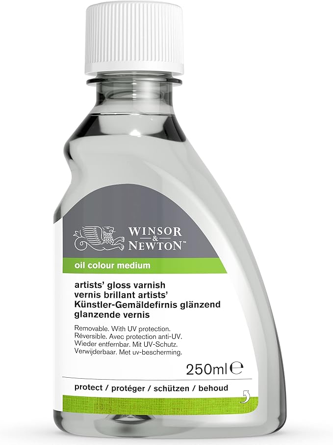 Winsor & Newton Professional Artists' Gloss Varnish, 250ml Bottle - Image 8