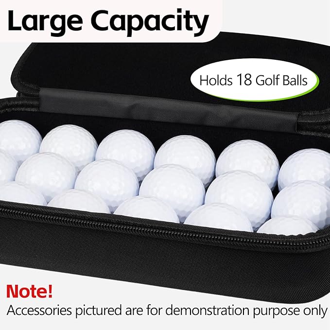Craftsman Golf Glove Holder Case with Glove Shaper Portable Golf Accessories Organizer for Tees,Balls,Divot Tools,Ball Marker Golf Bag Accessories Golf Gift for Men/Women