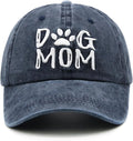Waldeal Women's Embroidered Dog Mom Hat Adjustable Denim Baseball Cap