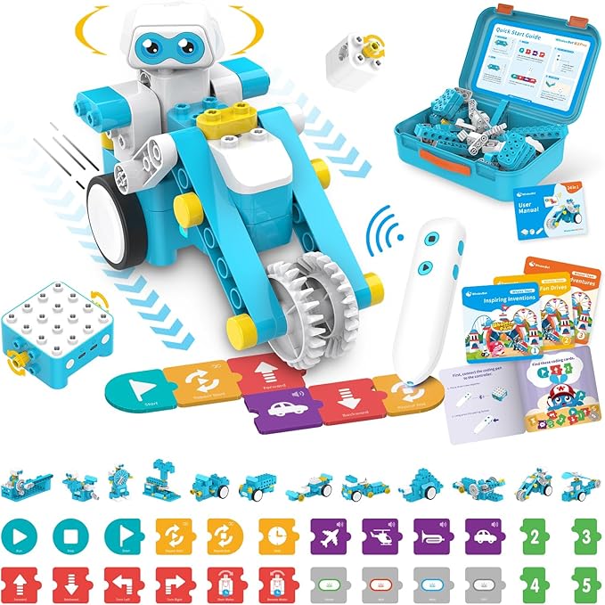 WhalesBot B3 Pro 24-in-1 STEM Card & Pen Coding Robot Kit by WhalesBot