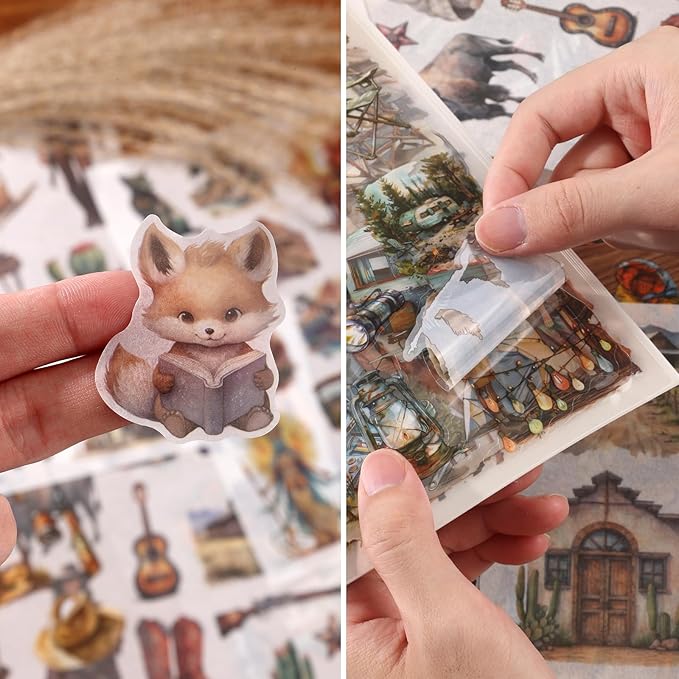 Egypt Travel Scrapbook Stickers 20 Sheets 240 Pre-Cut Washi Stickers PET - Image 6