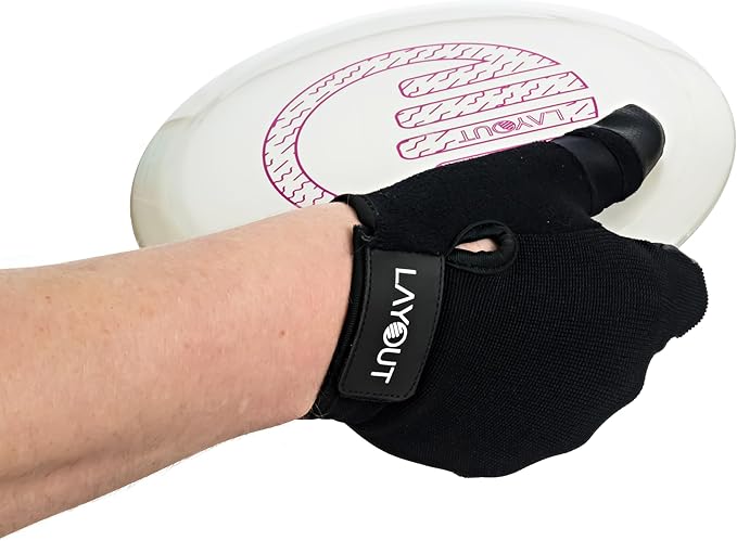 Layout Elite - Discgolf and Ultimate Frisbee Glove - Play Better with Consistent Grip