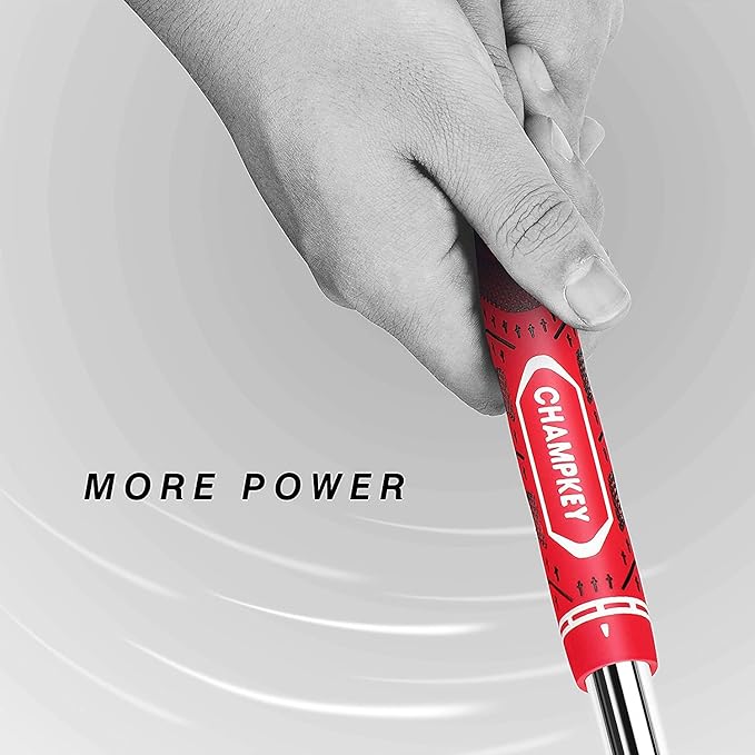 CHAMPKEY Premium Hybrid Golf Grips 13 Pack with All Repair Kits - All Weather Performance Golf Club Grips - High Traction and Control Half Corded Golf Grips for Men