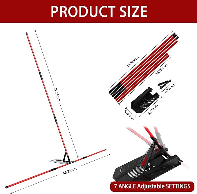 Golf Alignment Stick Holder, Golf Swing Trainer Training Aid, Adjustable Golf Posture Corrector, Portable Golf Swing Correction Equipment for Indoor & Outdoor Practice for Men Women Beginners