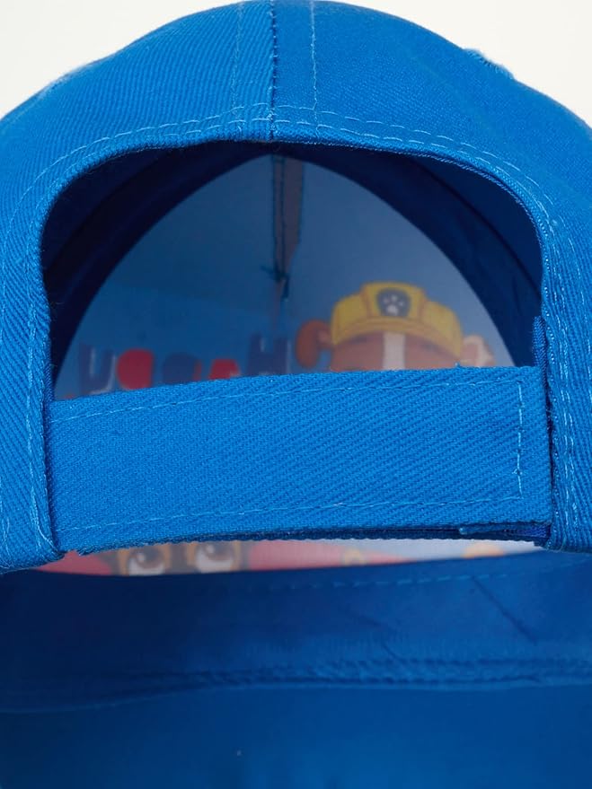 Nickelodeon Boys' Paw Patrol Baseball Cap - 2 Pack Chase, Marshall, Rubble Curved Brim Strap Back Hat (2T-7)