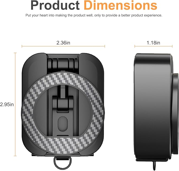 Alloy Magnetic Golf Cart Phone Holder for MagSafe iPhone,Unique Golf Gifts for Men Golfers Dad Father Husband,360° Foldable Rotation Phone Mount Portable Golf Accessories Mini Gym Phone Holder