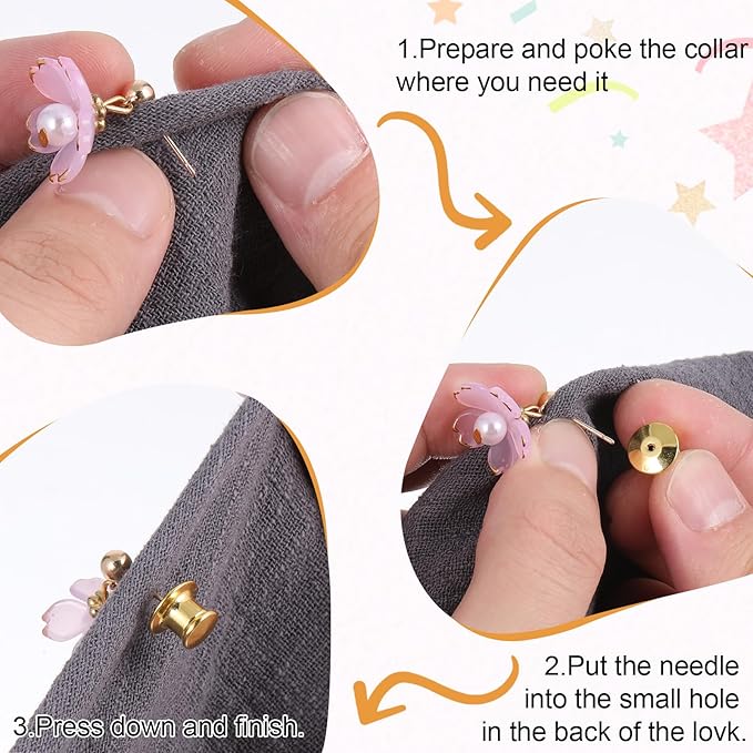 30 PCS Metal Locking Pin Backs for Enamel Pins, Pin Locks for Enamel Pins - Image 6
