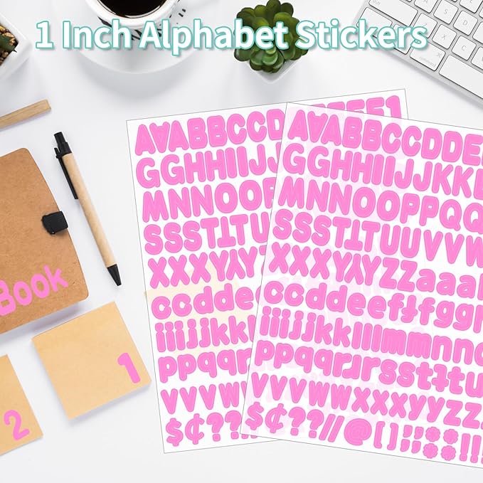 Alphabet Sticker, Self-Adhesive Vinyl Mailbox Numbers & Letters - Image 4